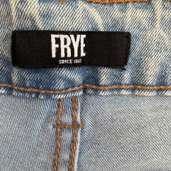 Frye Women's Cuffed Crop Jeans, Stretch, High Rise, Light Blue, Size 14, NWT - Picture 8 of 16